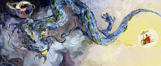Illustrations for ″The Truth About Dragons″ (2023) by Hanna Cha, written by Julie Leung [HANNA CHA] 