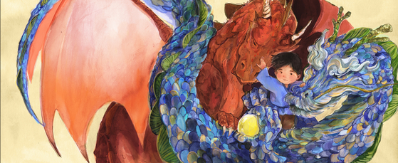 Illustrations for ″The Truth About Dragons″ (2023) by Hanna Cha, written by Julie Leung [HANNA CHA] 