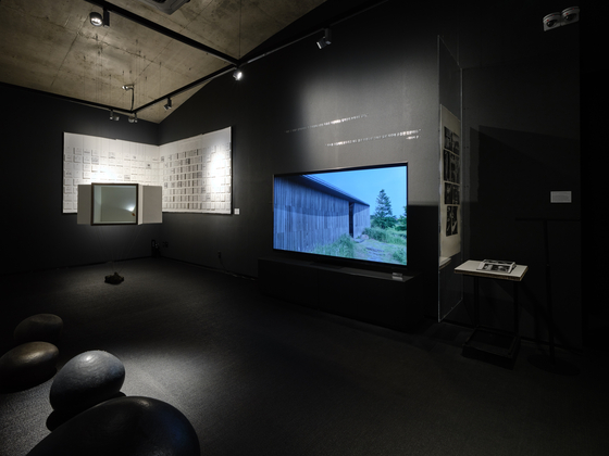 "The Three Art Museums: Water, Wind, Stone" (1992) by Jun Itami on view at the "Voyage to the Origin" exhibition at the Itami Jun Museum in Jeoji Artists' Village on Jeju Island [ITAMI JUN MUSEUM]