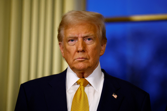 U.S. President-elect Donald Trump attends a gathering in Paris on Saturday. [REUTERS/YONHAP]