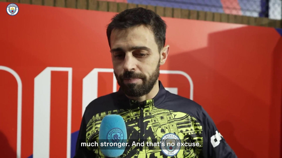 Manchester City midfielder Bernardo Silva speaks after his side's 2-2 draw with Crystal Palace on Saturday. [ONE FOOTBALL] 