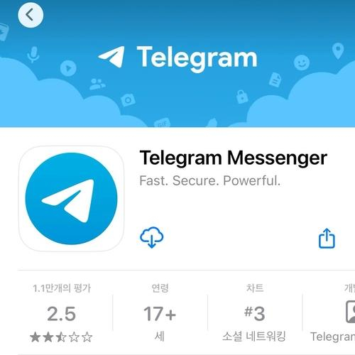 A captured image of Telegram Messenger on an app store [YONHAP]