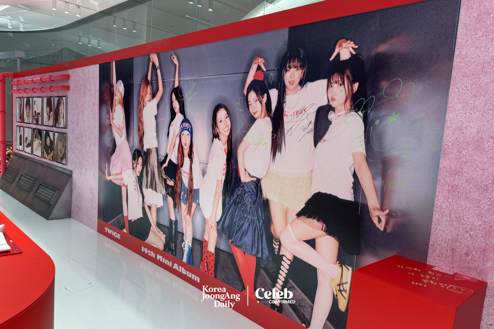 The "TWICE STRATEGY POP-UP STORE" at The Hyundai Seoul, in western Seoul. [DANIELA GONZALEZ PEREZ]