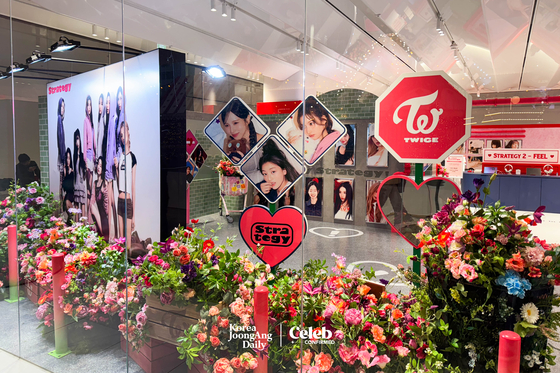 The "TWICE STRATEGY POP-UP STORE" at The Hyundai Seoul, in western Seoul. [DANIELA GONZALEZ PEREZ]