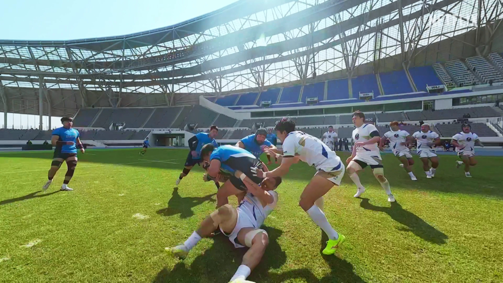 A still from upcoming Netflix's sports reality show ″Rugged Rugby: Conquer or Die″ [NETFLIX]