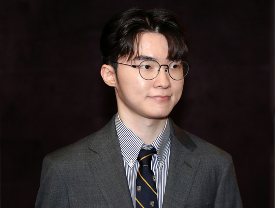 Korean esports star Lee ″Faker″ Sang-hyeok attends a global innovation conference hosted by the Korean Foreign Ministry in Jung District, central Seoul, on Nov. 20. [NEWS1] 