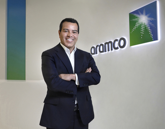 Aramco Asia Korea acting Representative Director Khalid Radi poses for a photo at Aramco’s offices in Yeouido, western Seoul.[PARK SANG-MOON]