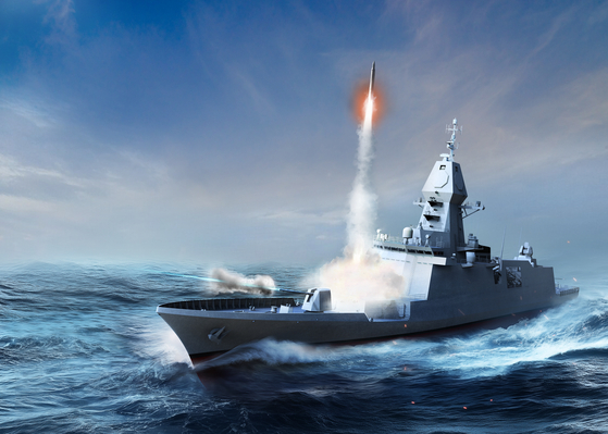 A render of the Ulsan-class Batch-IV to be built by Hanwha Ocean [HANWHA OCEAN]