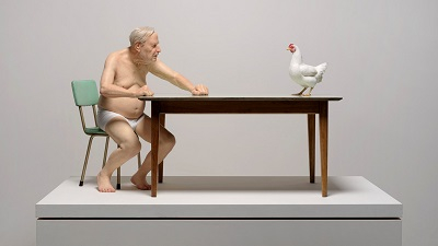″Chicken Man″ (2019) by Ron Mueck [MMCA]