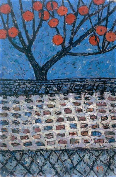 ″Persimmon Tree″ (1963) by Lee Dai-won [MMCA]