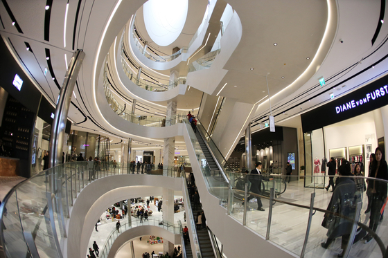 Shinsegae's Centum City Mall branch in Haeundae District, Busan, is pictured on March 1, 2016, two days before its grand opening. Its duty-free store is considering closing down due to weak sales and the exodus of major brands. [SONG BONG-GEUN] 