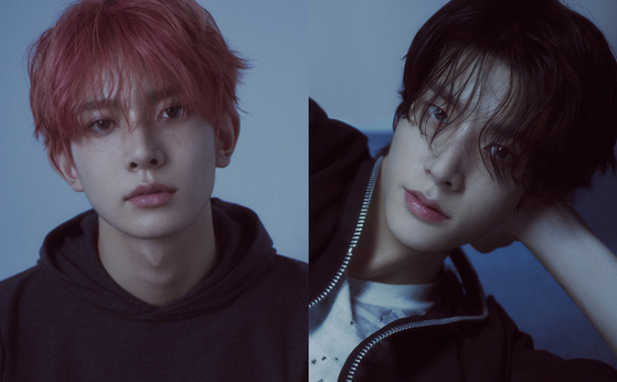 Members Heeseung, left, and Jake of boy band Enhypen [BELIFT LAB]
