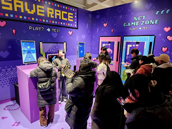 The NCT Zone mobile game's one-year anniversary pop-up store in Seongsu-dong, eastern Seoul [TAKEONE COMPANY]