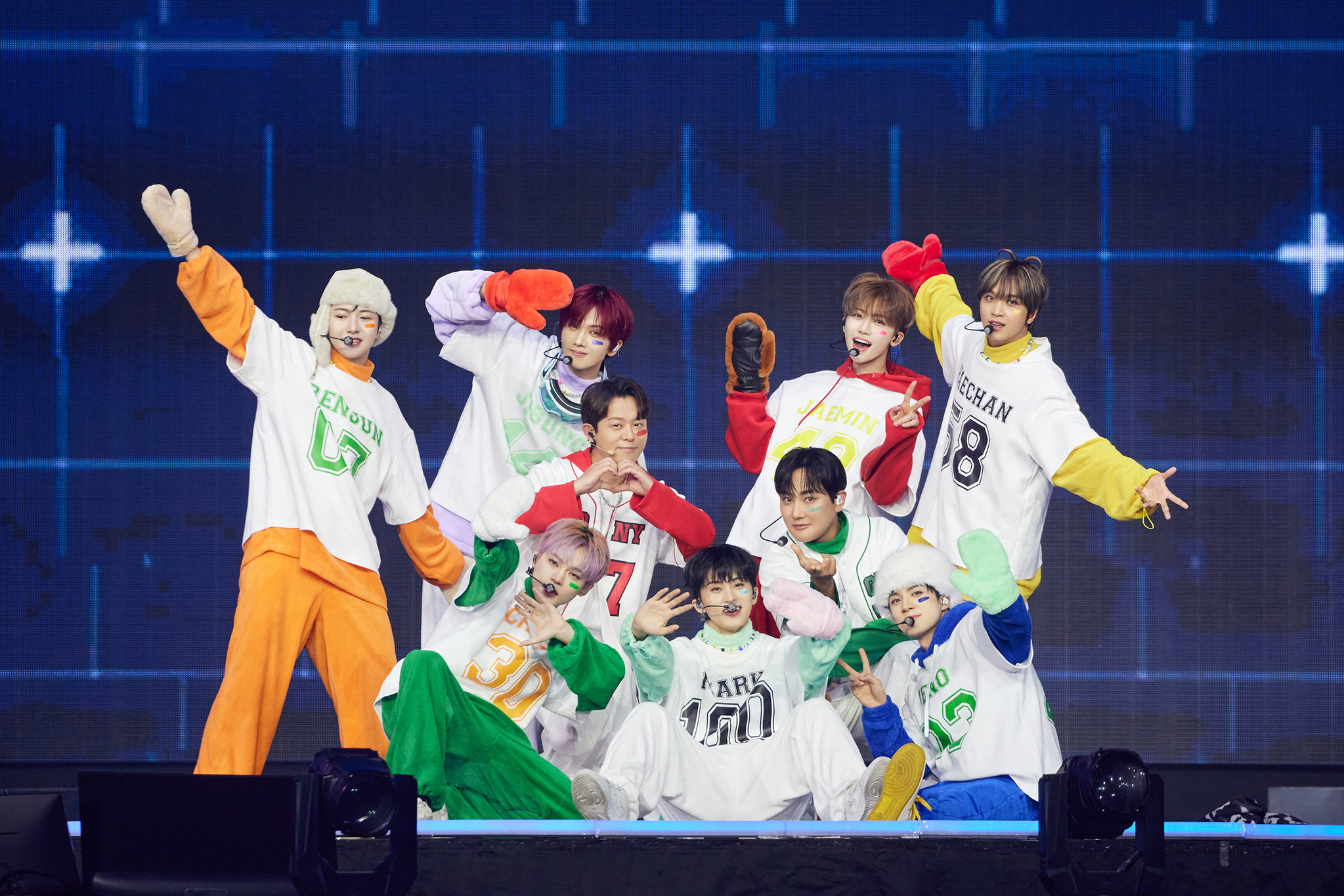 Members of boy band H.O.T. and NCT Dream perform at the “SMTOWN Live 2025 [The Culture, The Future] in Seoul” held at the Gocheok Sky Dome in western Seoul on Jan. 11 and 12. [SM ENTERTAINMENT]