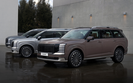 The new Palisade SUV, which offers a hybrid variant and a nine-seater option. [HYUNDAI MOTOR]