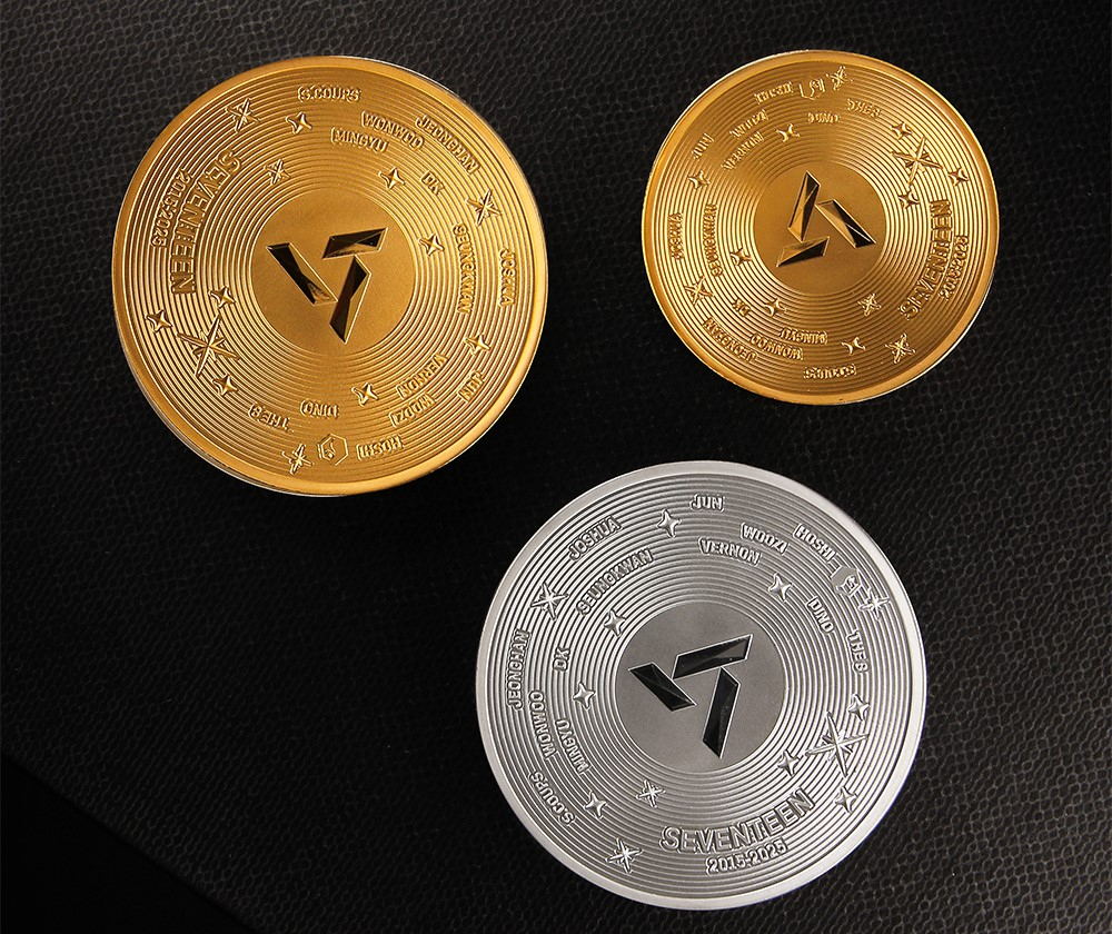 Seventeen-themed medals to celebrate the group's 10th anniversary [KOMSCO]