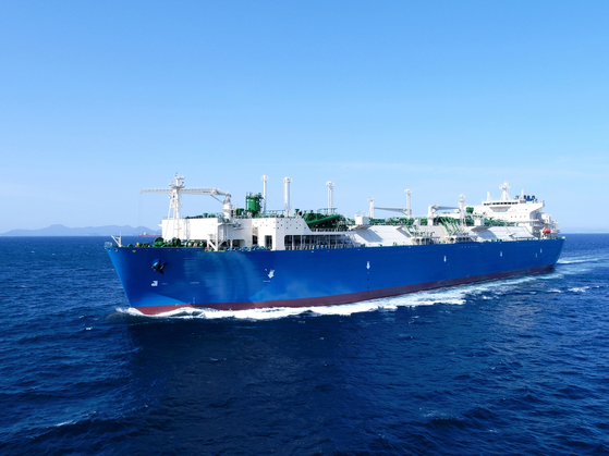 A liquefied natural gas floating storage and regasification unit built by Hanwha Ocean [HANWHA OCEAN]