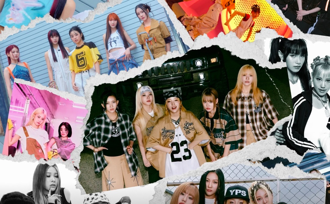 Promotional images of hip-hop girl group Young Posse [SCREEN CAPTURE]