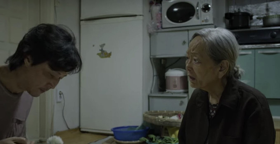 Actor Kim Young-ok made an appearance as Gi-hun's (Lee Jung-jae) mother in season one of the Netflix hit series ″Squid Game″ (2021-). [NETFLIX]
