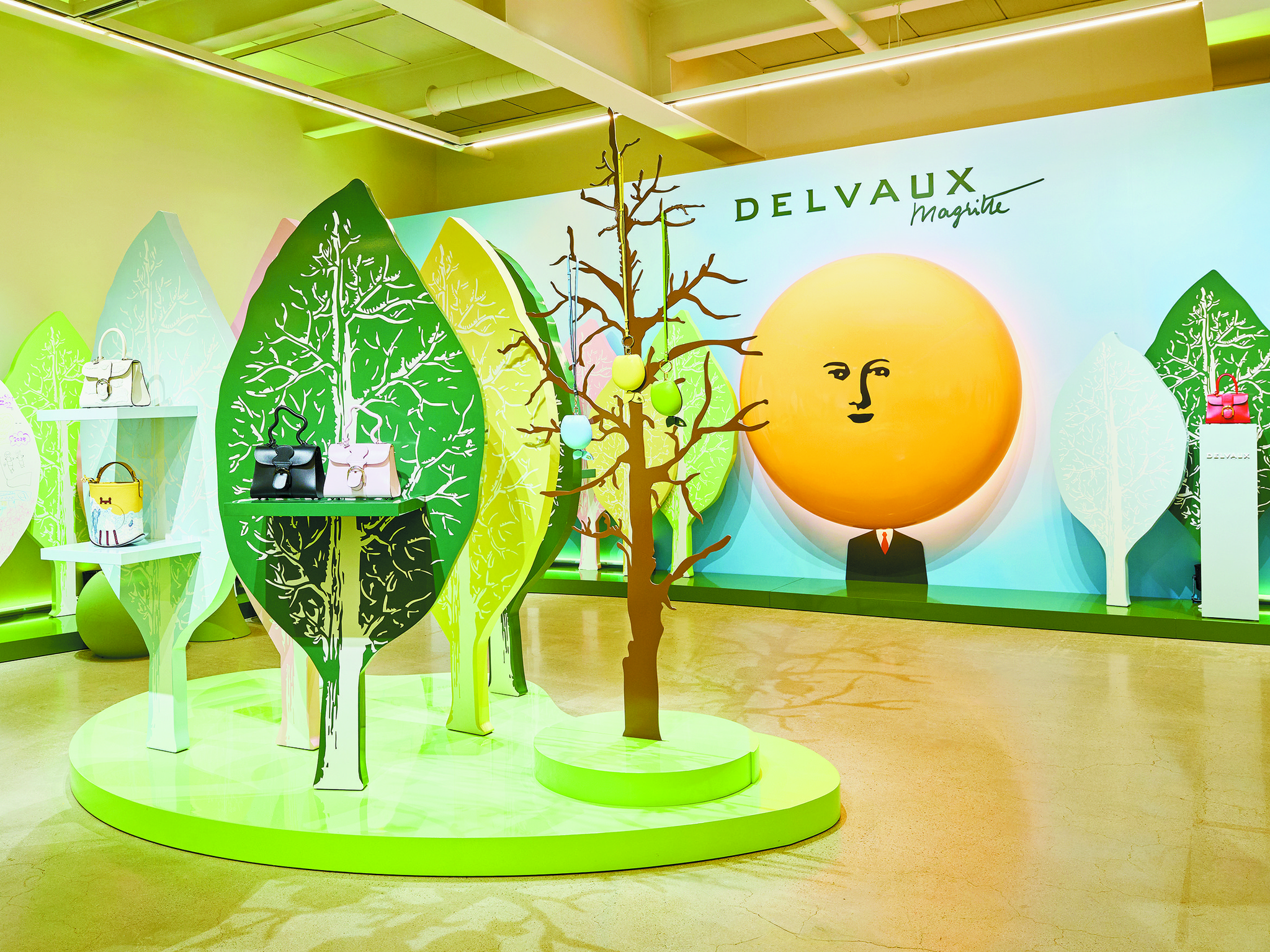 Delvaux's traveling installation at Seoul Auction on Jan. 8 to introduce its new collection "SUR:REAL”  [DELVAUX] 