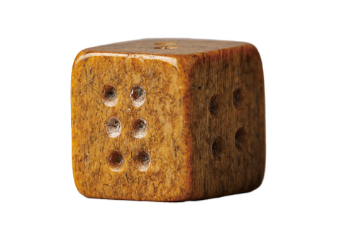 An ivory die discovered near Donggung [KOREA HERITAGE SERVICE] 