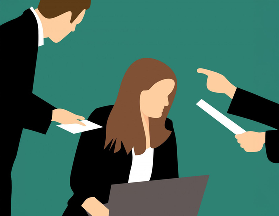 An image of workplace harassment [JOONGANG ILBO]