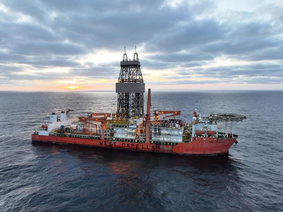 Drillship West Capella, which conducted the first drilling of Korea's Great Whale Project [KOREA NATIONAL OIL CORPORATION]