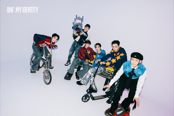 A promotional photo for boy band ONF's ″ONF:MY Identity″ [WM ENTERTAINMENT]