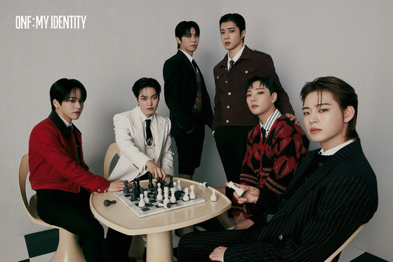 A promotional photo for boy band ONF's ″ONF:MY Identity″ [WM ENTERTAINMENT]