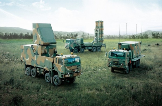 The M-SAM II has a range of 20 to 50 kilometers (12 to 31 miles) and an intercepting altitude of 15 to 40 kilometers. [HANWHA AEROSPACE]