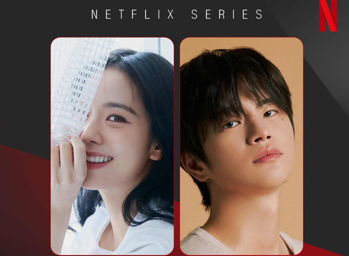 Blackpink's Jisoo, left, and singer and actor Seo In-guk [BLISSOO, STORY J COMPANY, NETFLIX]