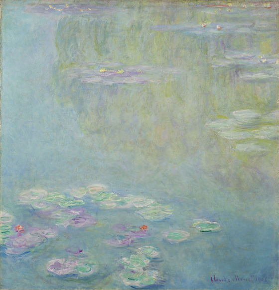 "Water Lilies (Nymphéas)" (1908) by Claude Monet [WORCESTER ART MUSEUM]