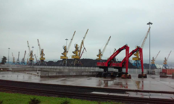 Najin Port, believed to be a site for transporting weapons from North Korea to Russia. [YONHAP]