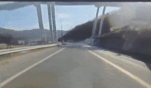 A bridge at a highway construction site collapses in Anseong, Gyeonggi on Feb. 25. [YONHAP]