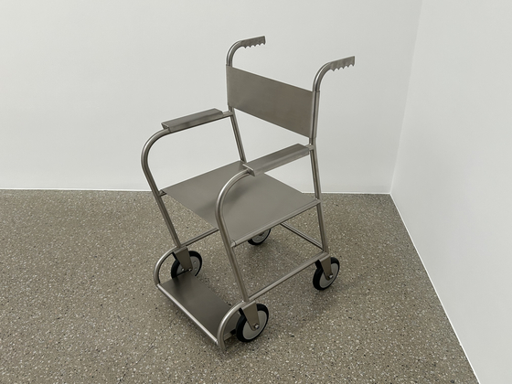 "Untitled (wheelchair II)" (1999) by Mona Hatoum [SHIN MIN-HEE]