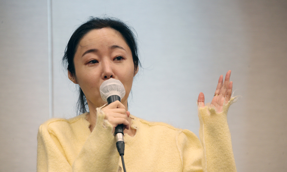 ADOR CEO Min Hee-jin at Friday's press conference [JOINT PRESS CORPS]