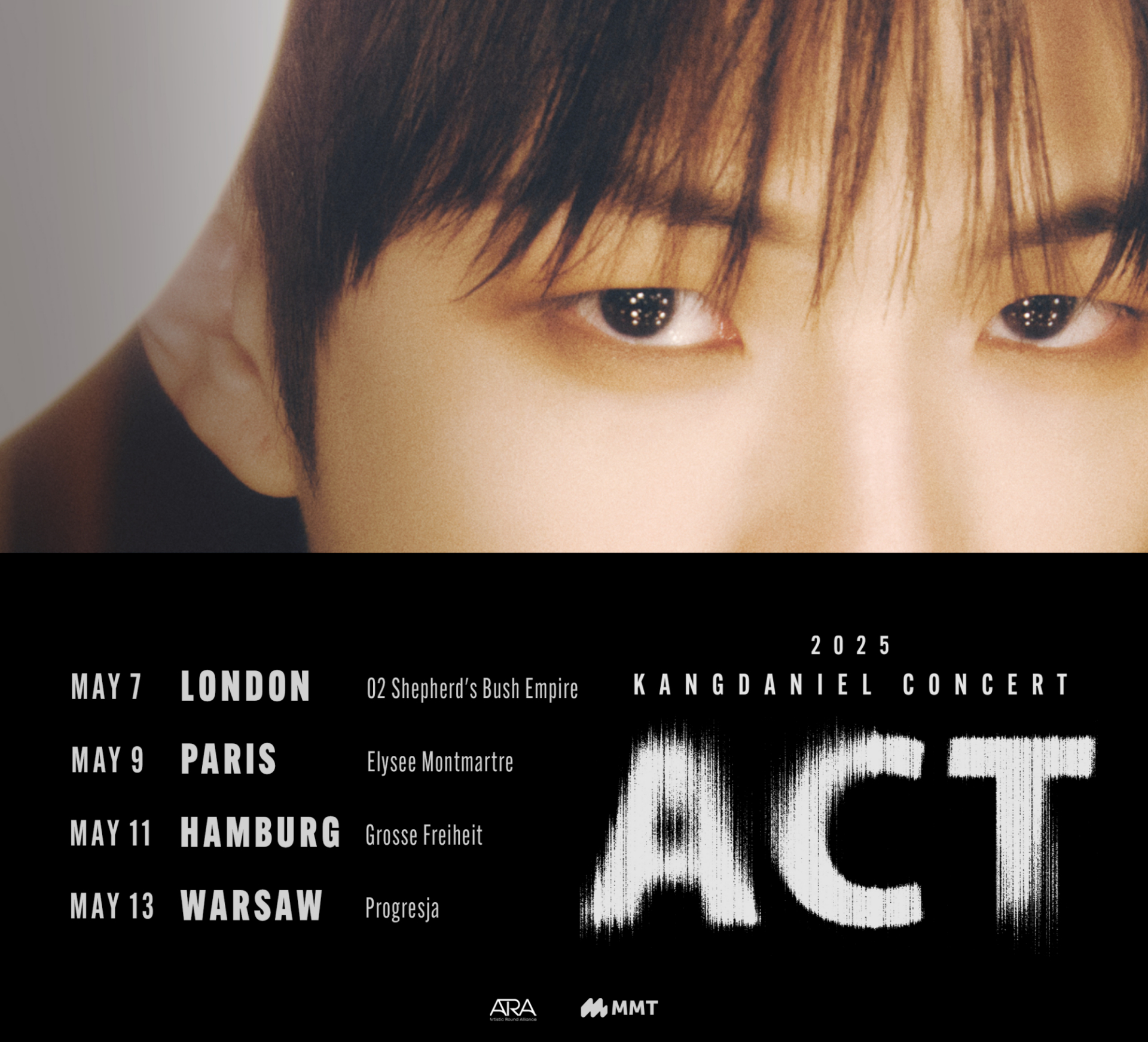 The schedule for the European leg of singer Kang Daniel's concert tour ″Act″ [ARA]