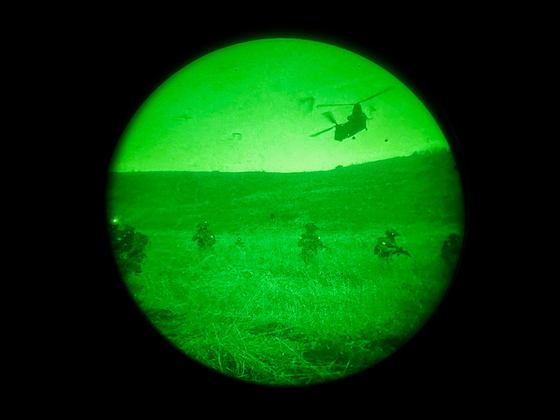 South Korean special forces take part in a combined exercise with U.S. troops at the Special Warfare School in Gwangju, on March 13, 2025, in this photo provided by the Army. [REPUBLIC OF KOREA ARMY] 