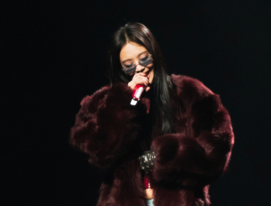 Blackpink's Jennie during her solo concert at Inspire Arena in Incheon on March 15. [ODD ATELIER] 