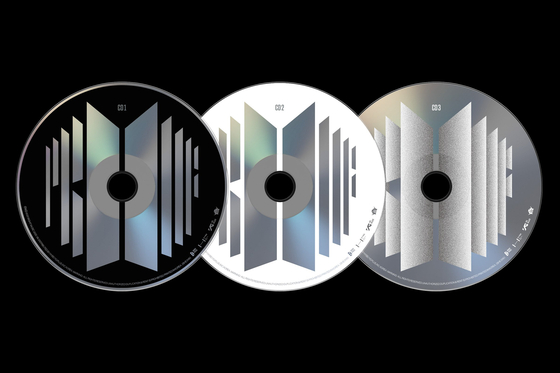 The album artwork for BTS's compilation album, "Proof" (2022), designed by Ordinary People [ORDINARY PEOPLE]