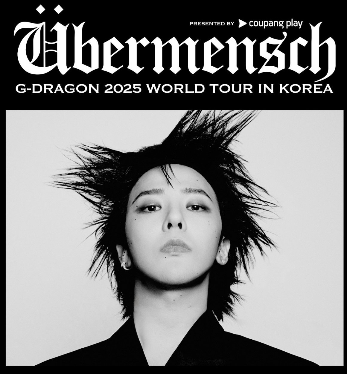 An official poster for G-Dragon's solo world tour concert [GALAXY CORPORATION]