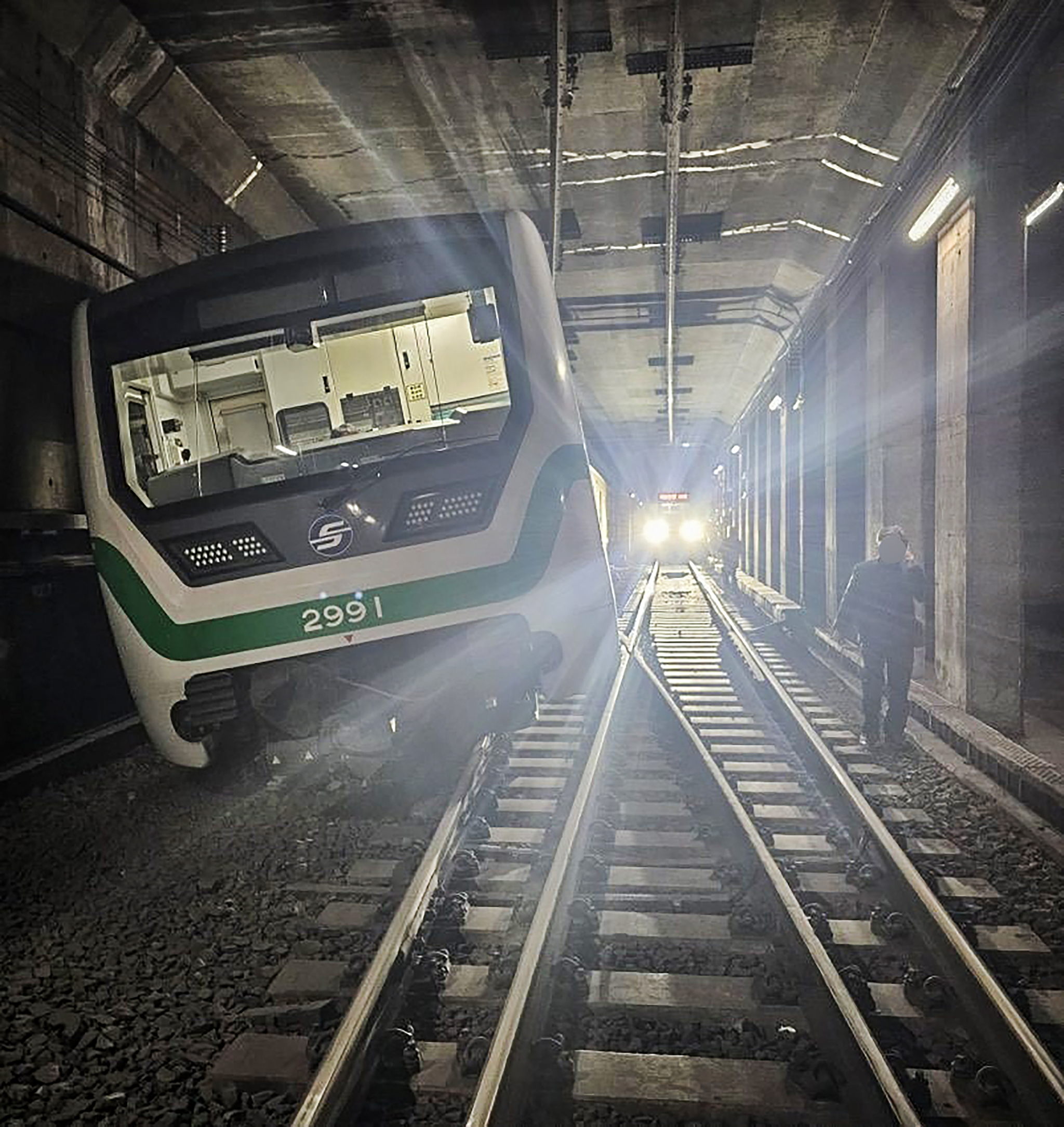 A train car for Seoul Metro's Line No. 2 derailed at Sindorim Station in western Seoul on March 23. [YONHAP] 