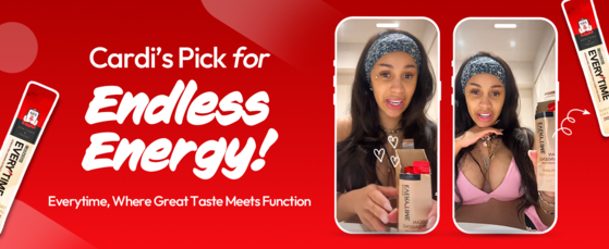 Korea Ginseng Company's promotional poster on Amazon featuring rapper Cardi B [SCREEN CAPTURE]