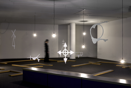 Installation view of Kim A-young's solo exhibition ″Plot, Blop, Plop″ at Atelier Hermes in southern Seoul [ATELIER HERMES]