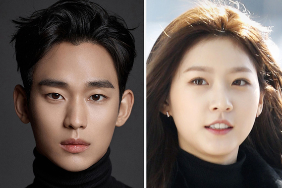 Kim Soo-hyun, left, and Kim Sae-ron  [GOLDMEDALIST; NEWS1]