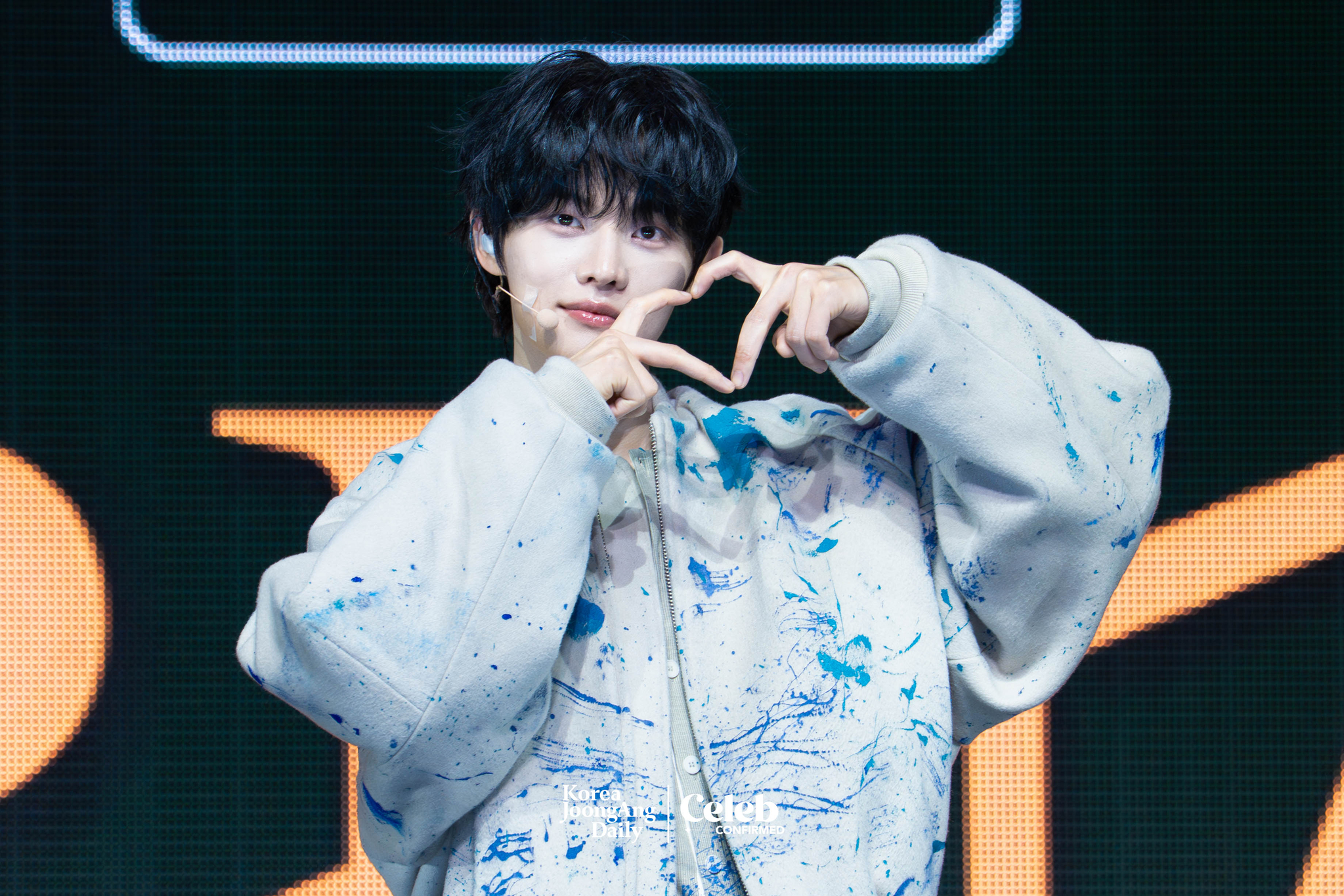 Close Your Eyes' Jeon Min-wook poses for photos during a showcase held at the Yes24 Live Hall in eastern Seoul on April 2 for the release of the first EP “Eternalt.” [DANIELA GONZALEZ PEREZ]