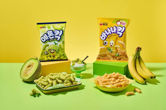 Nongshim's Melon Kick and Banana Kick products [NONGSHIM]