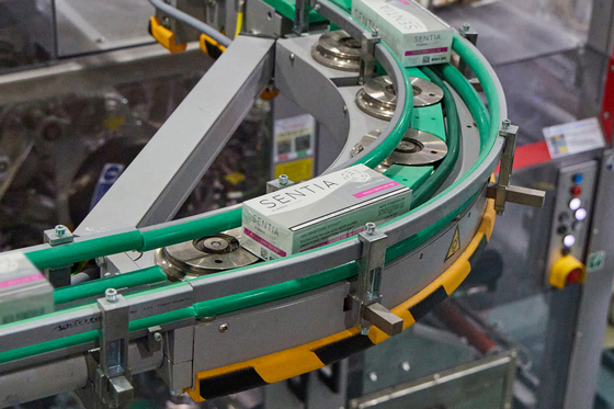 Sentia heated tobacco sticks are transported at Phillip Morris Korea's Yangsan plant in South Gyeongsang [PHILIP MORRIS KOREA]