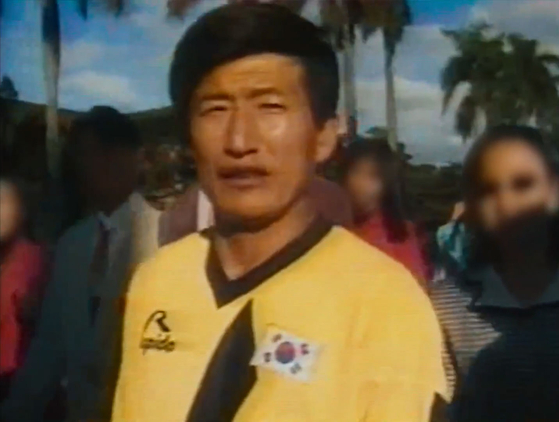 Jeong Myeong-seok, the leader of the Christian Gospel Mission religious cult, otherwise known as the Jesus Morning Star (JMS), shown Netflix docuseries “In the Name of God: A Holy Betrayal″ (2024) [SCREEN CAPTURE]
