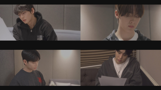 Still images of artists who participated in the recording of "Memory of the Moon," a song dedicated to the late K-pop singer Moonbin [FANTAGIO]